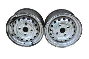 Honda - 06 Honda Rancher 400 AT 4x4 Front Wheels Rims 12X6 4/110 TRX400FGA - Image 1