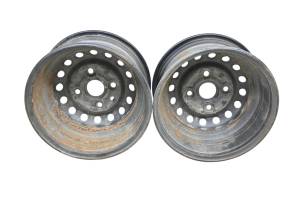 Honda - 06 Honda Rancher 400 AT 4x4 Front Wheels Rims 12X6 4/110 TRX400FGA - Image 2