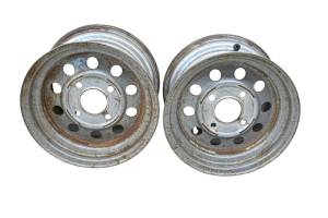 Aftermarket - 00 Honda Foreman 400 4X4 Rear Wheels Rims 12X7 4/110 Aftermarket TRX400FW - Image 2
