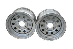 Aftermarket - 00 Honda Foreman 400 4X4 Front Wheels Rims 12X7 4/110 Aftermarket TRX400FW - Image 1